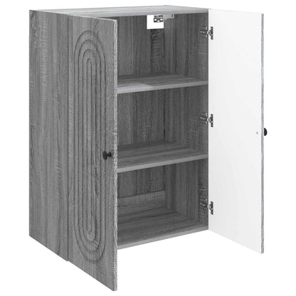 Wandkast Grijs Sonoma 66 x 34,5 x 90 cm Bewerkt hout