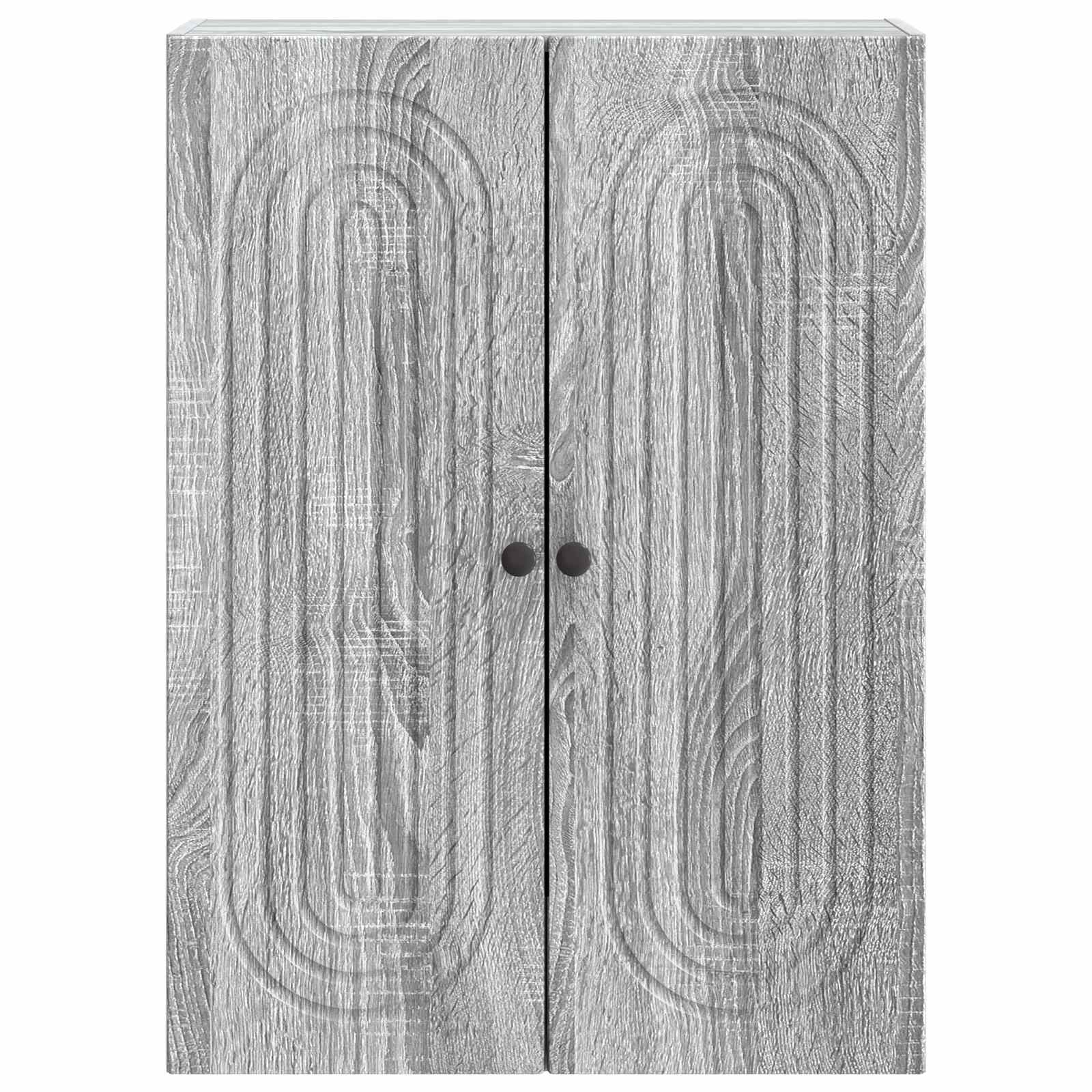 Wandkast Grijs Sonoma 66 x 34,5 x 90 cm Bewerkt hout