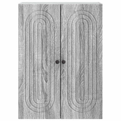 Wandkast Grijs Sonoma 66 x 34,5 x 90 cm Bewerkt hout