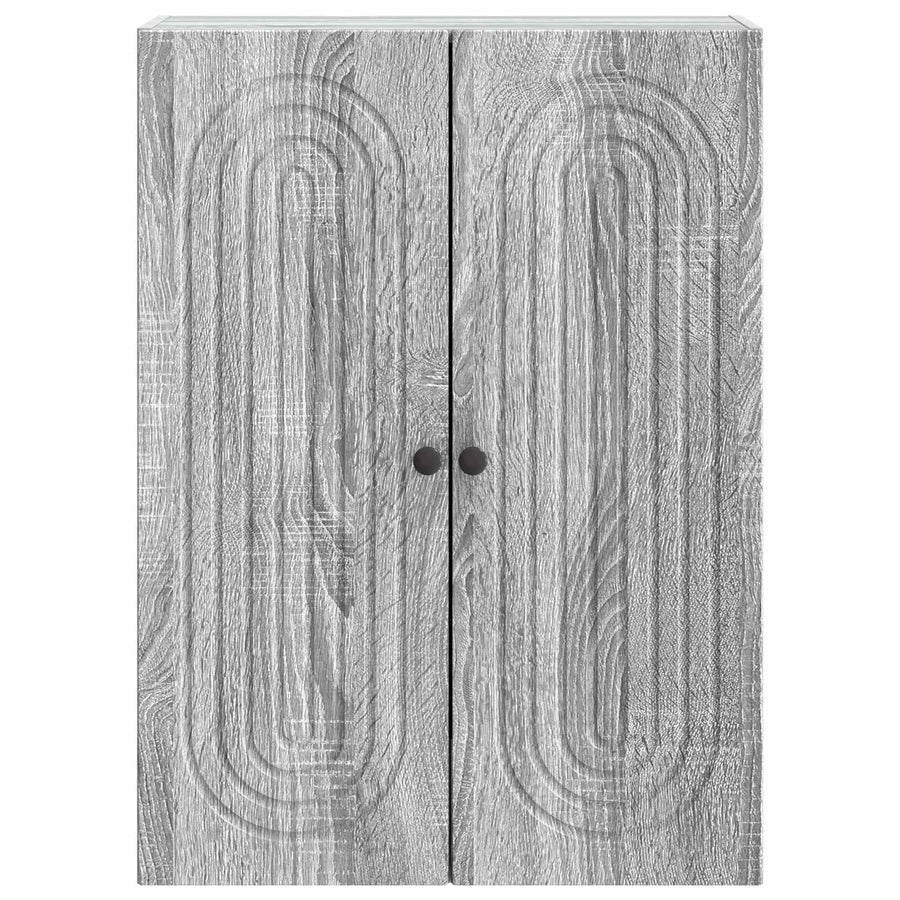 Wandkast Grijs Sonoma 66 x 34,5 x 90 cm Bewerkt hout