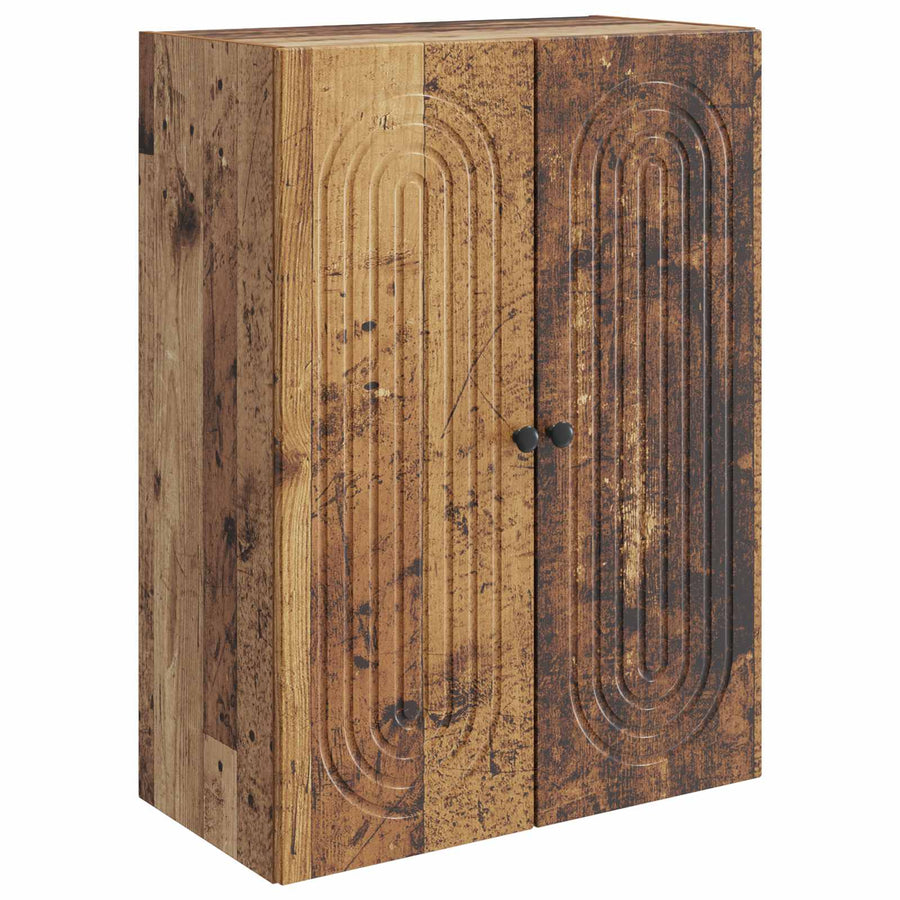 Wandkast Oud hout 66 x 34,5 x 90 cm Bewerkt hout