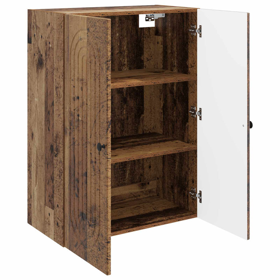 Wandkast Oud hout 66 x 34,5 x 90 cm Bewerkt hout
