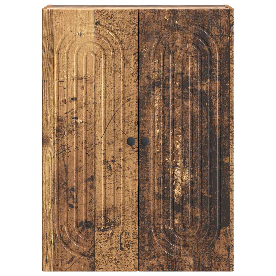 Wandkast Oud hout 66 x 34,5 x 90 cm Bewerkt hout