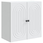 Wandkast 59x31x60 cm wit bewerkt hout