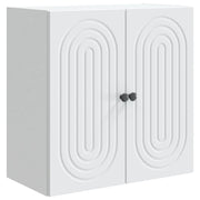 Wandkast 59x31x60 cm wit bewerkt hout