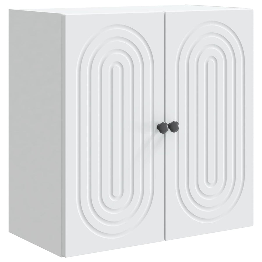 Wandkast Wit 59 x 31 x 60 cm Bewerkt hout