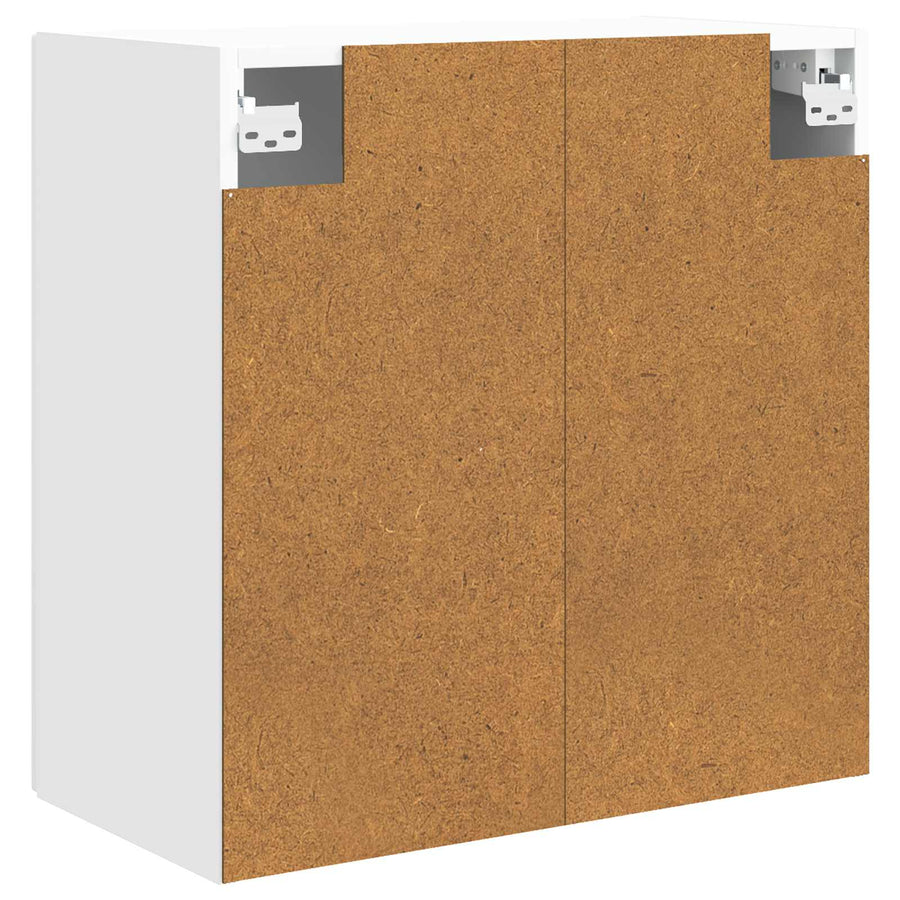 Wandkast Wit 59 x 31 x 60 cm Bewerkt hout