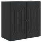 Wandkast 59x31x60 cm zwart bewerkt hout