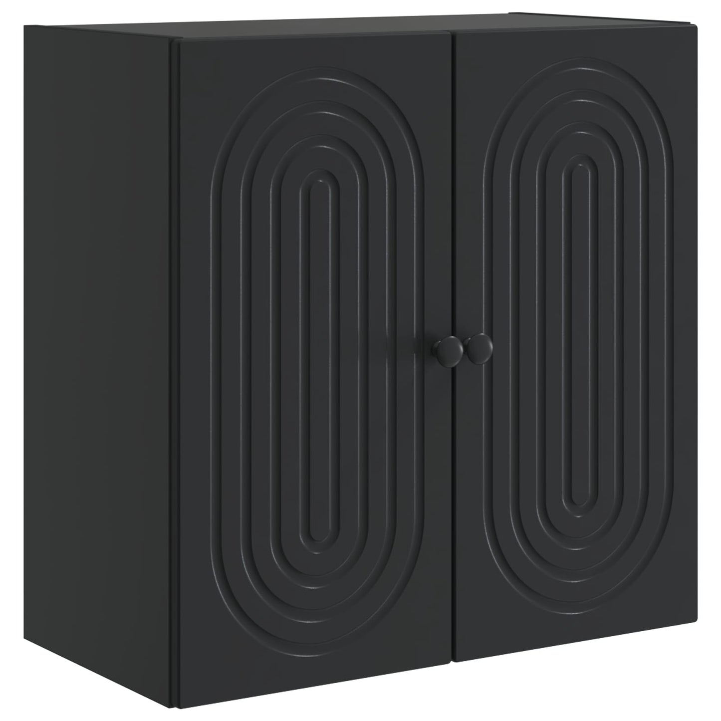 Wandkast Zwart 59 x 31 x 60 cm Bewerkt hout