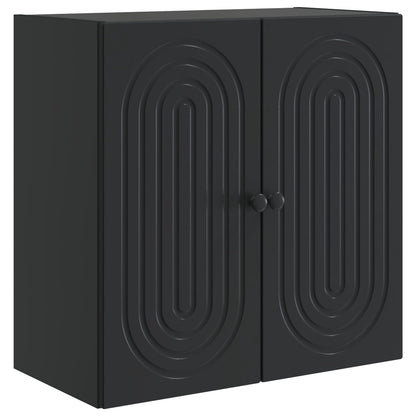 Wandkast Zwart 59 x 31 x 60 cm Bewerkt hout