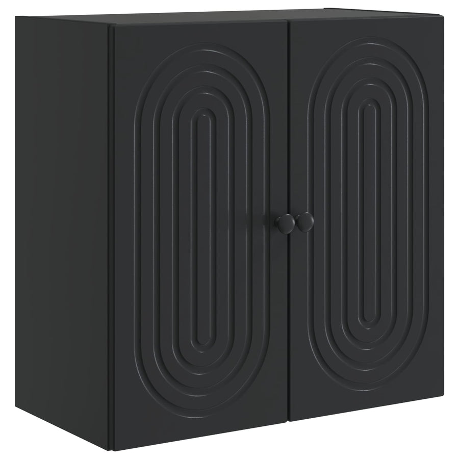 Wandkast Zwart 59 x 31 x 60 cm Bewerkt hout