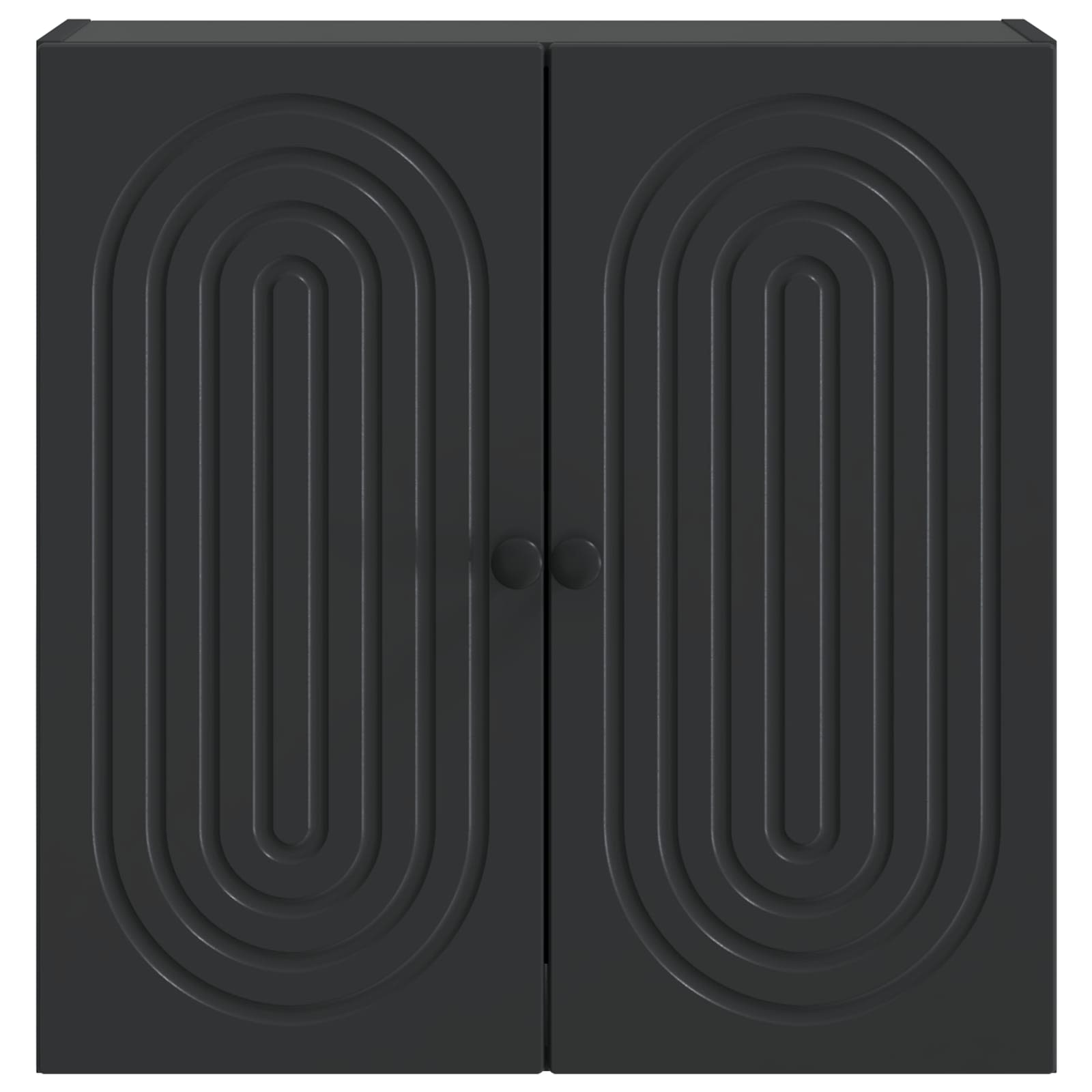 Wandkast Zwart 59 x 31 x 60 cm Bewerkt hout