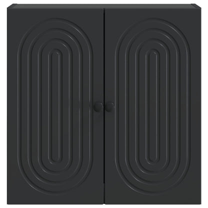 Wandkast Zwart 59 x 31 x 60 cm Bewerkt hout