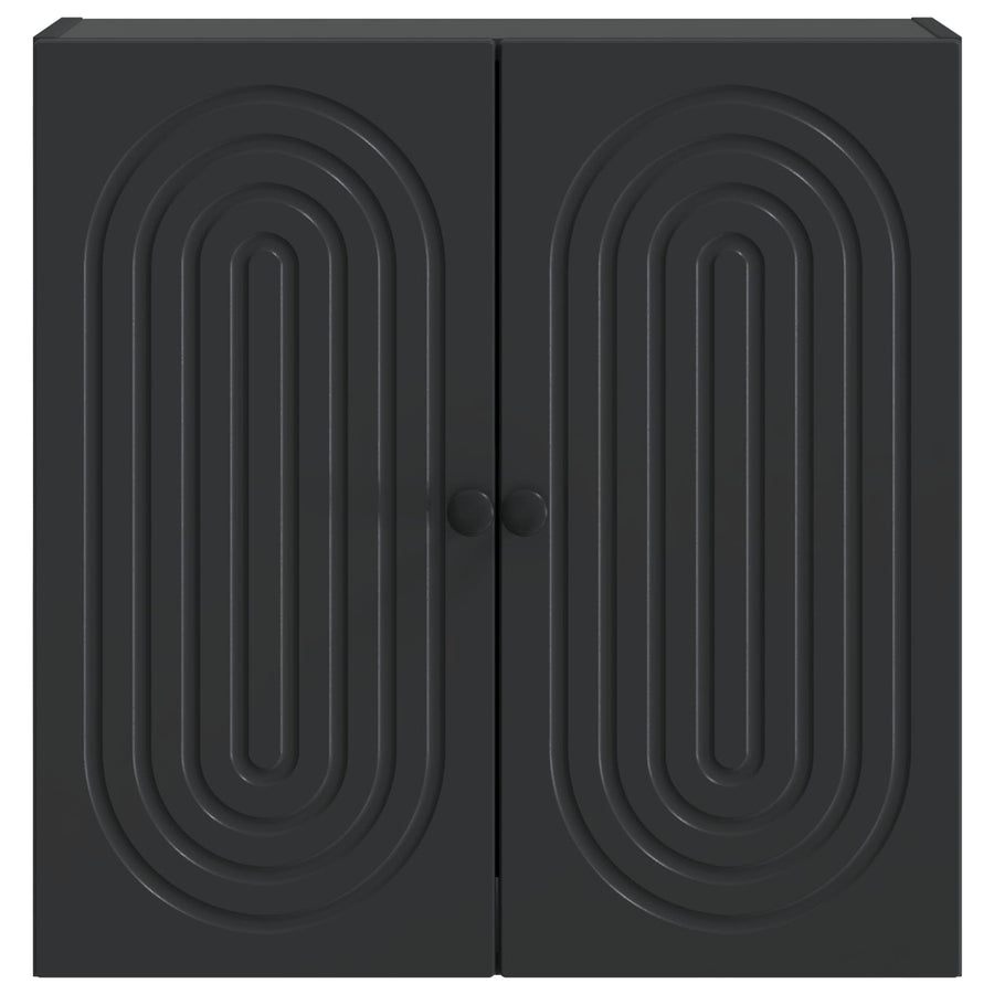 Wandkast Zwart 59 x 31 x 60 cm Bewerkt hout