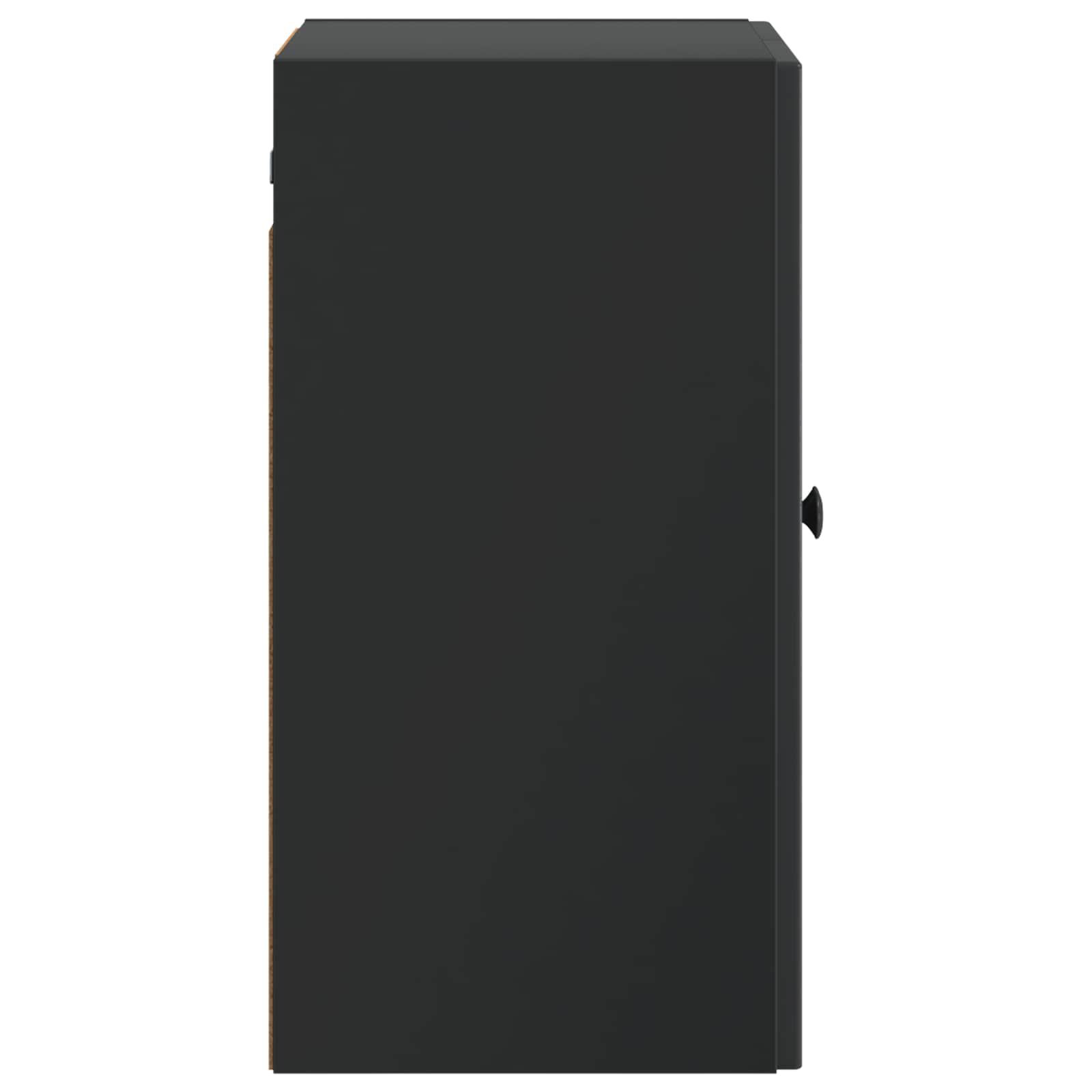 Wandkast Zwart 59 x 31 x 60 cm Bewerkt hout