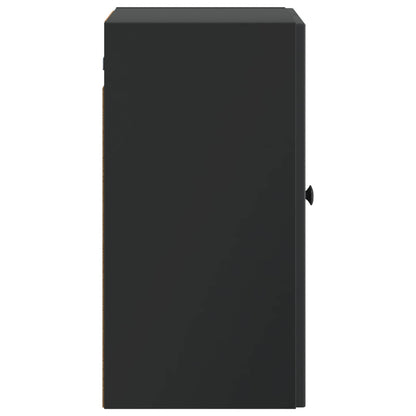 Wandkast Zwart 59 x 31 x 60 cm Bewerkt hout