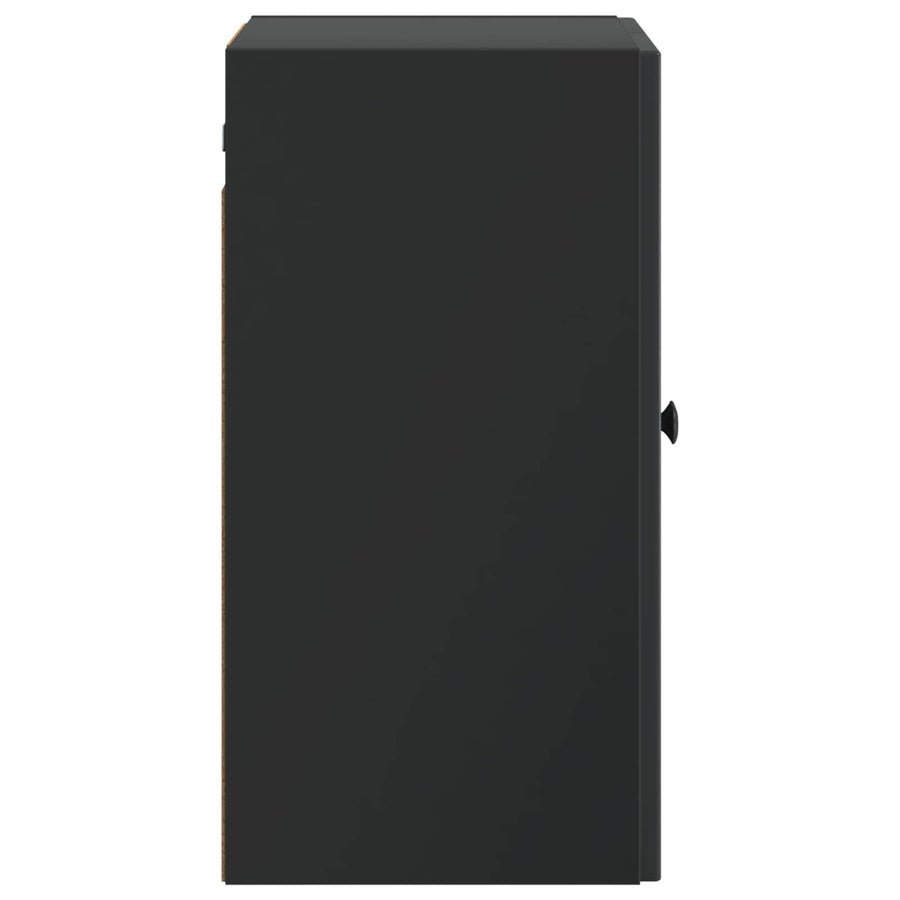 Wandkast Zwart 59 x 31 x 60 cm Bewerkt hout