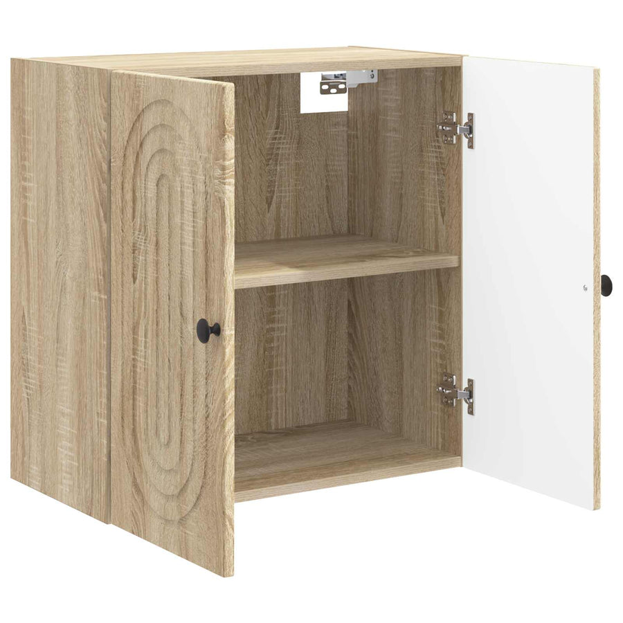 Wandkast Sonoma Eiken 59 x 31 x 60 cm Bewerkt hout