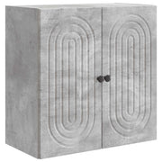 Wandkast 59x31x60 cm betongrijs bewerkt hout