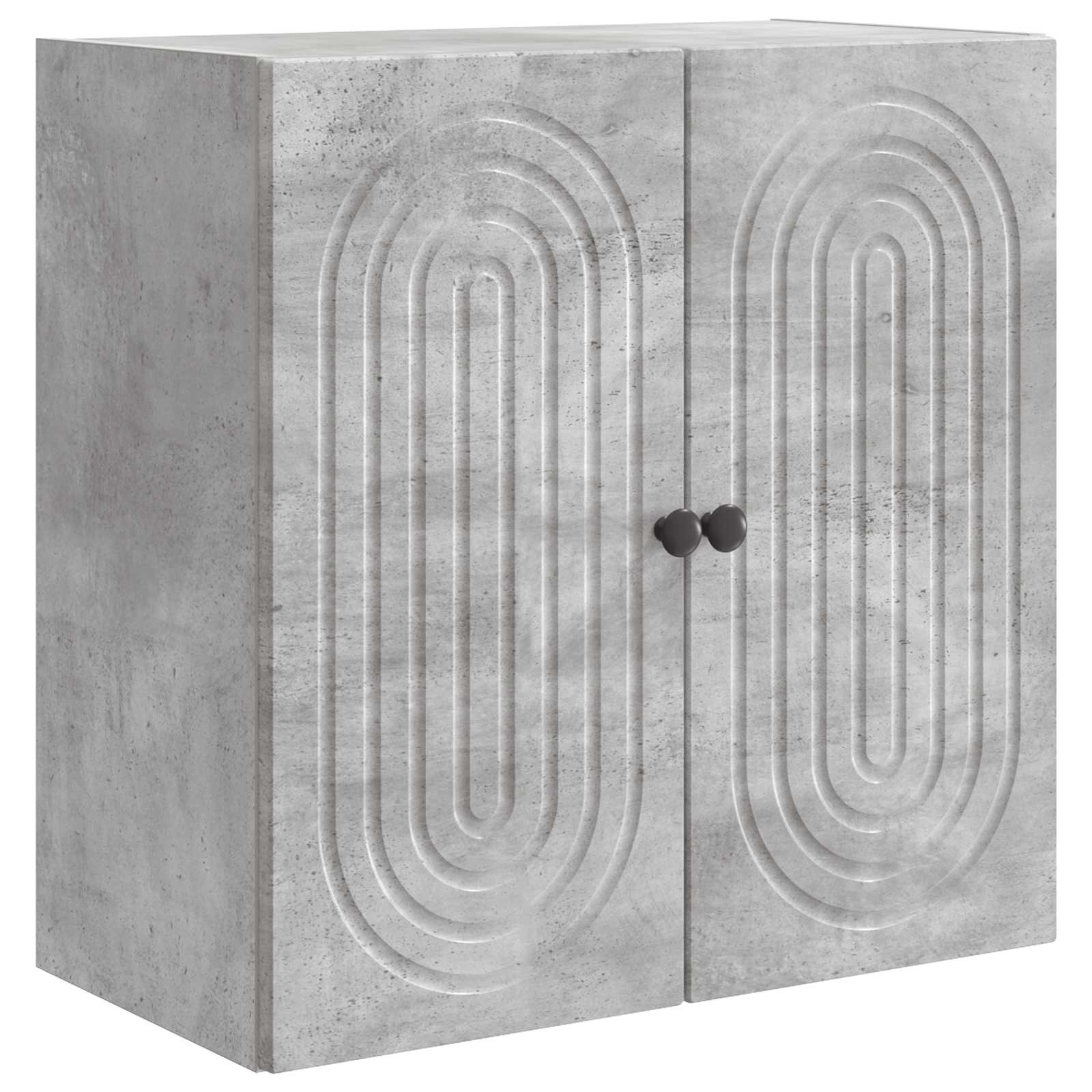 Wandkast Betongrijs 59 x 31 x 60 cm Bewerkt hout