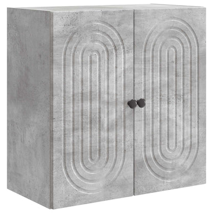 Wandkast Betongrijs 59 x 31 x 60 cm Bewerkt hout