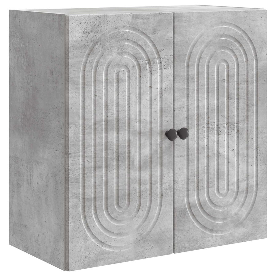 Wandkast Betongrijs 59 x 31 x 60 cm Bewerkt hout