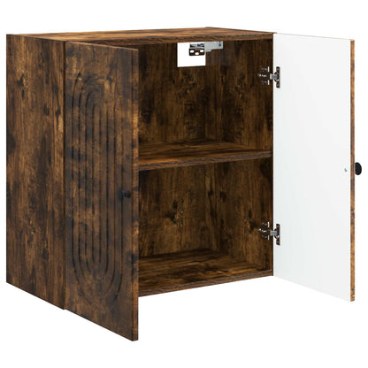 Wandkast Gerookt eiken 59 x 31 x 60 cm Bewerkt hout