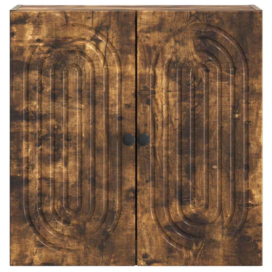 Wandkast Gerookt eiken 59 x 31 x 60 cm Bewerkt hout