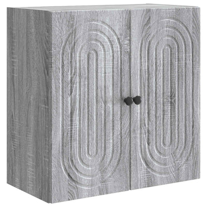 Wandkast Grijs Sonoma 59 x 31 x 60 cm Bewerkt hout