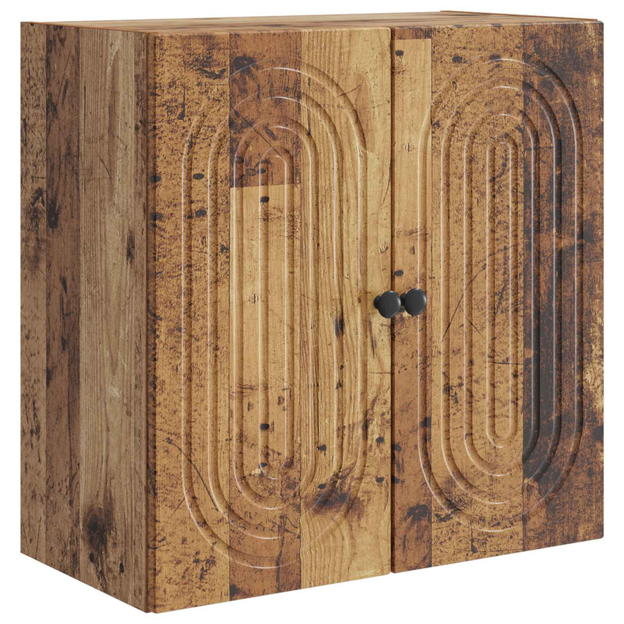 Wandkast Oud hout 59 x 31 x 60 cm Bewerkt hout