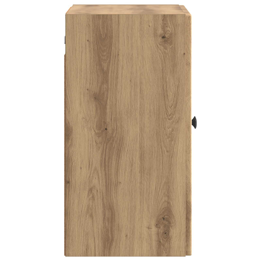 Wandkast Artisanaal eiken 59 x 31 x 60 cm Bewerkt hout
