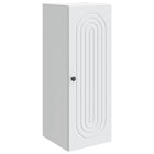 Wandkast 33x34,5x90 cm wit bewerkt hout