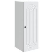 Wandkast 33x34,5x90 cm wit bewerkt hout