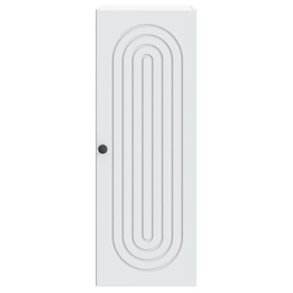 Wandkast Wit 33 x 34,5 x 90 cm Bewerkt hout