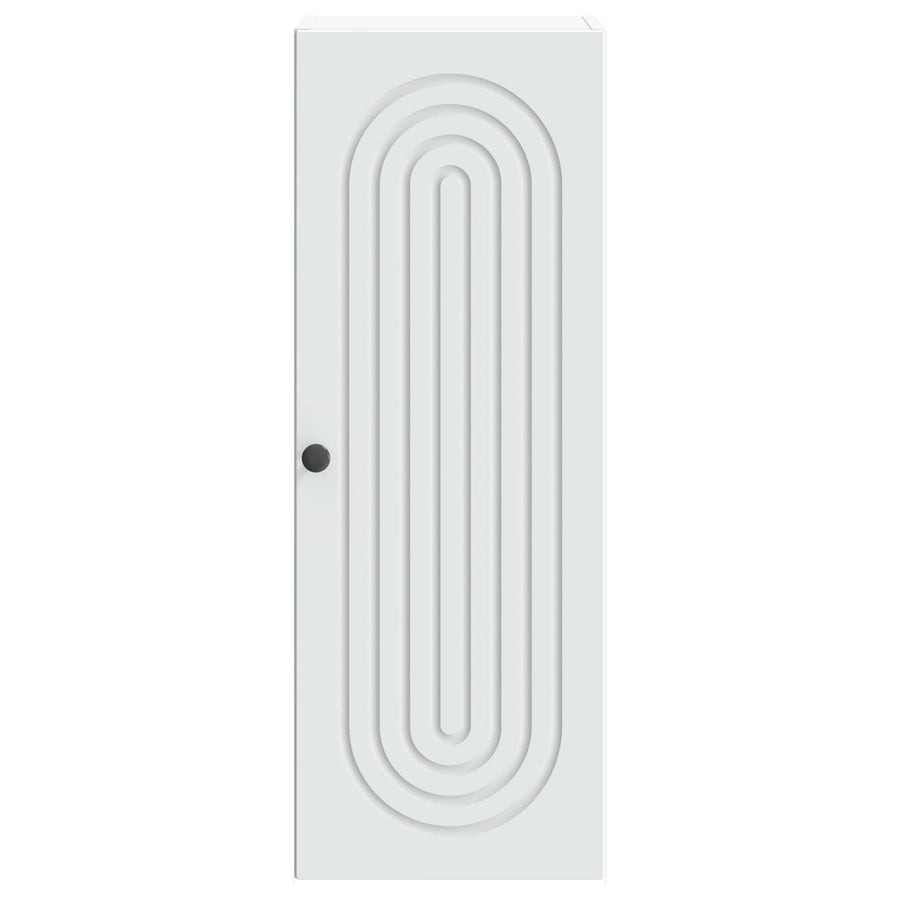 Wandkast Wit 33 x 34,5 x 90 cm Bewerkt hout