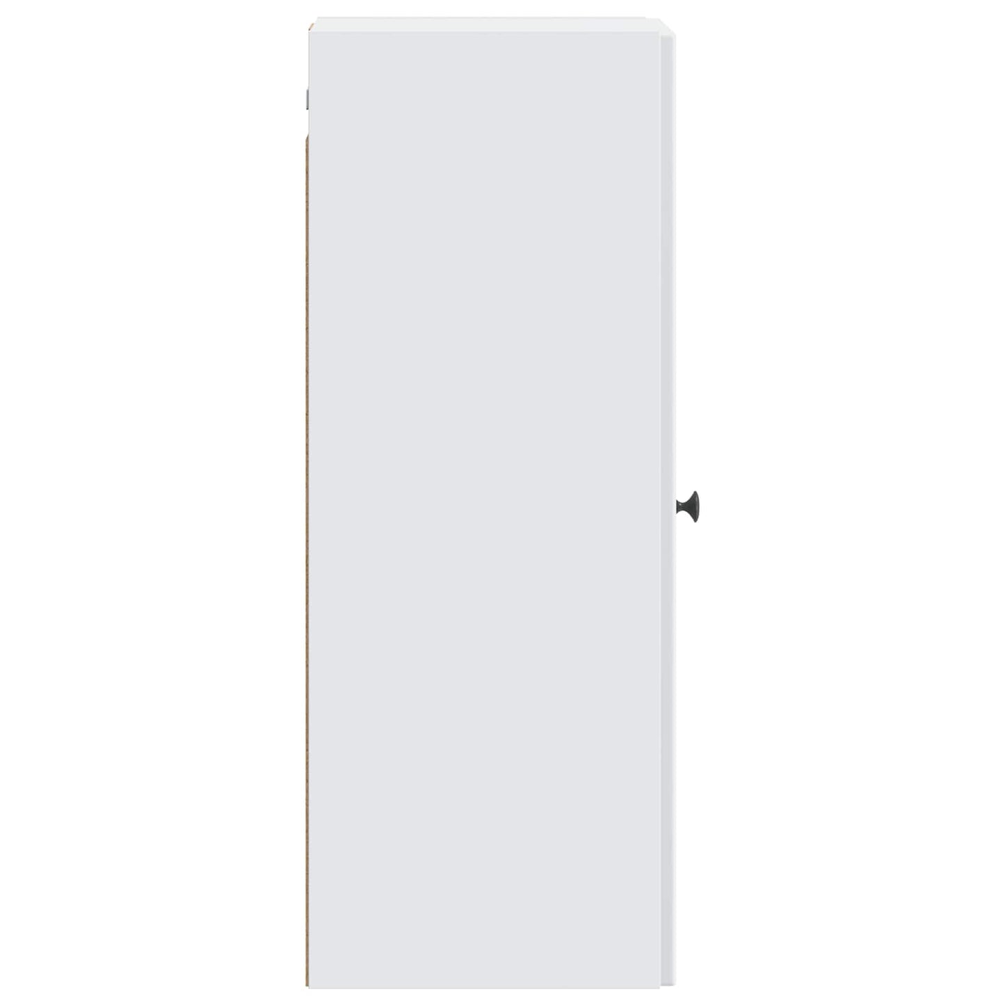 Wandkast Wit 33 x 34,5 x 90 cm Bewerkt hout