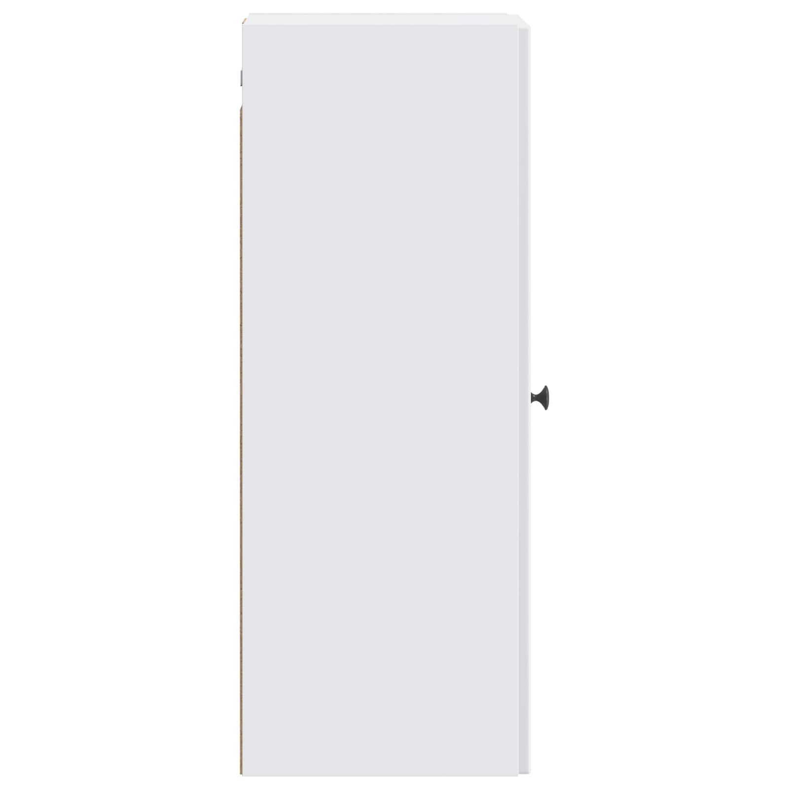 Wandkast Wit 33 x 34,5 x 90 cm Bewerkt hout