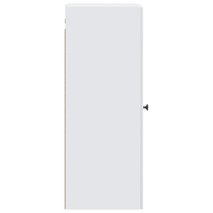 Wandkast Wit 33 x 34,5 x 90 cm Bewerkt hout
