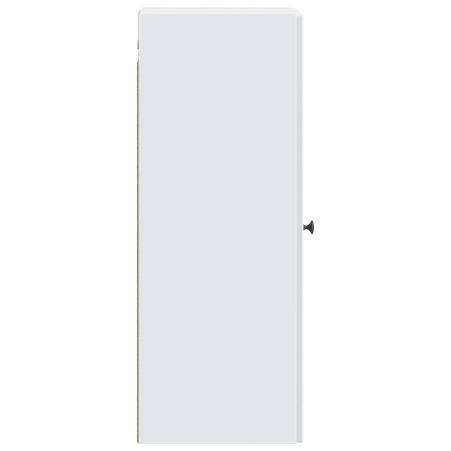 Wandkast Wit 33 x 34,5 x 90 cm Bewerkt hout