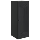Wandkast 33x34,5x90 cm bewerkt hout zwart