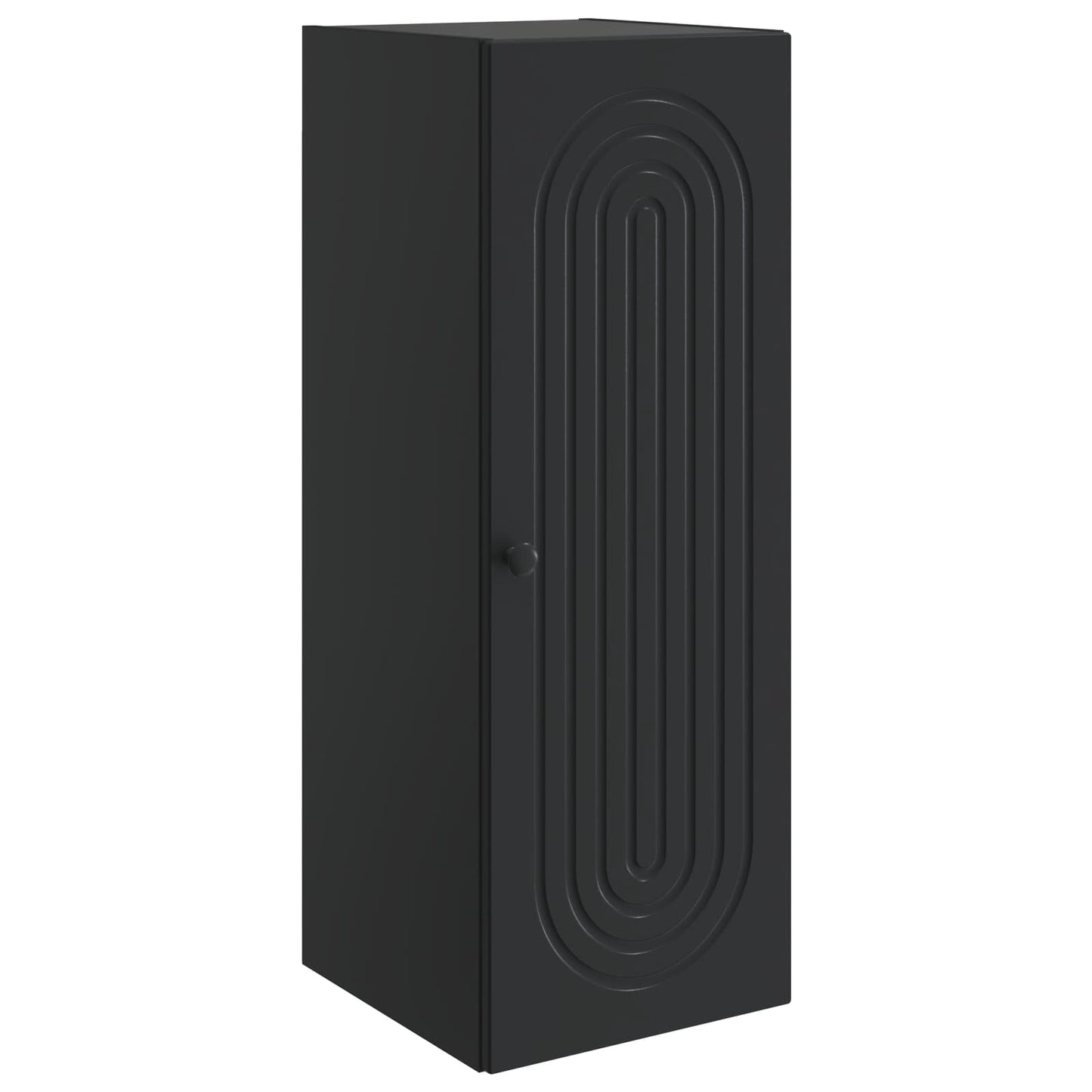 Wandkast Zwart 33 x 34,5 x 90 cm Bewerkt hout