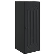 Wandkast 33x34,5x90 cm bewerkt hout zwart