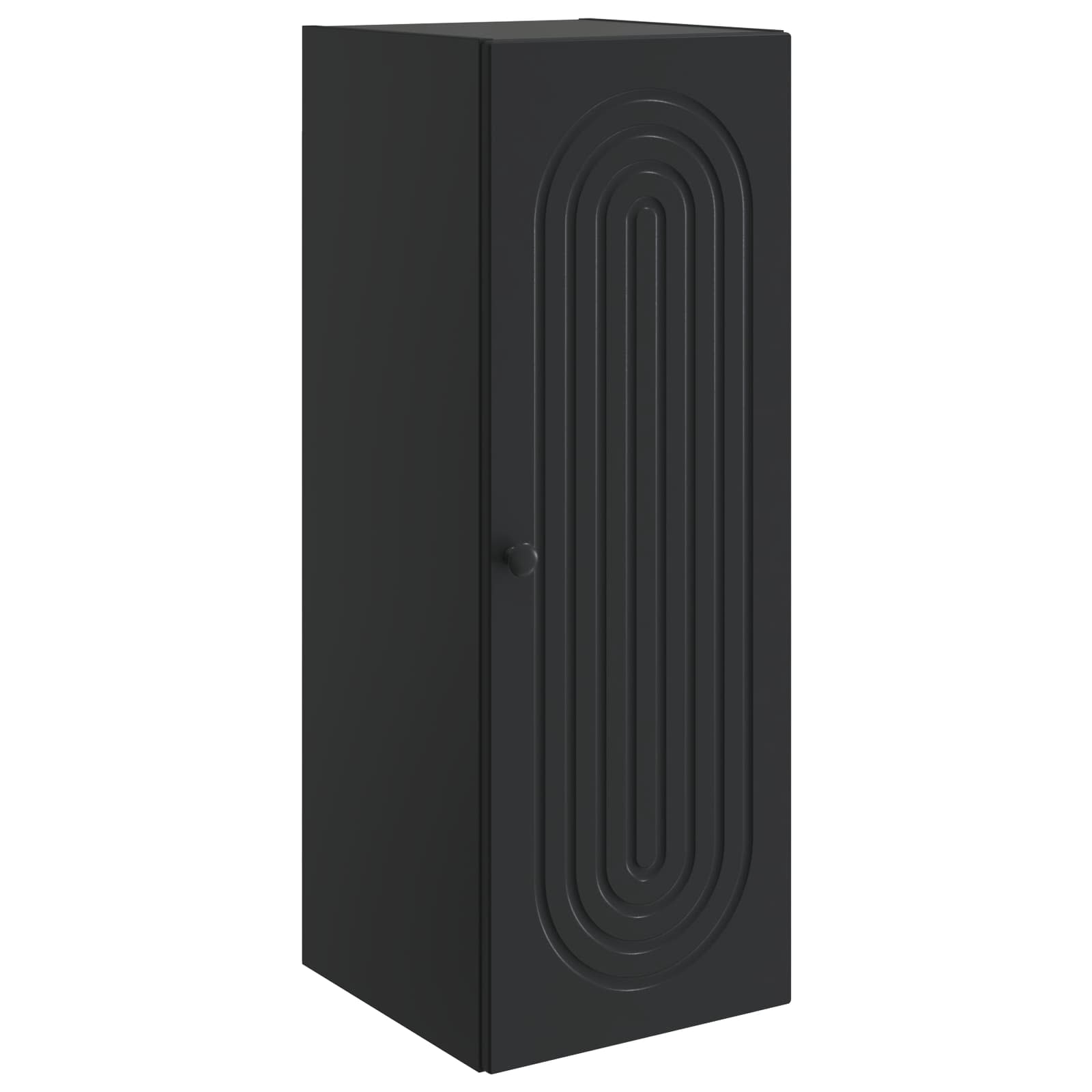 Wandkast Zwart 33 x 34,5 x 90 cm Bewerkt hout