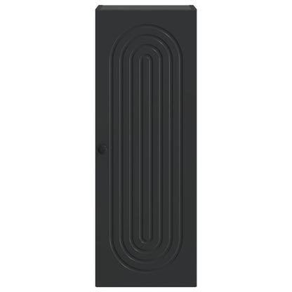 Wandkast Zwart 33 x 34,5 x 90 cm Bewerkt hout