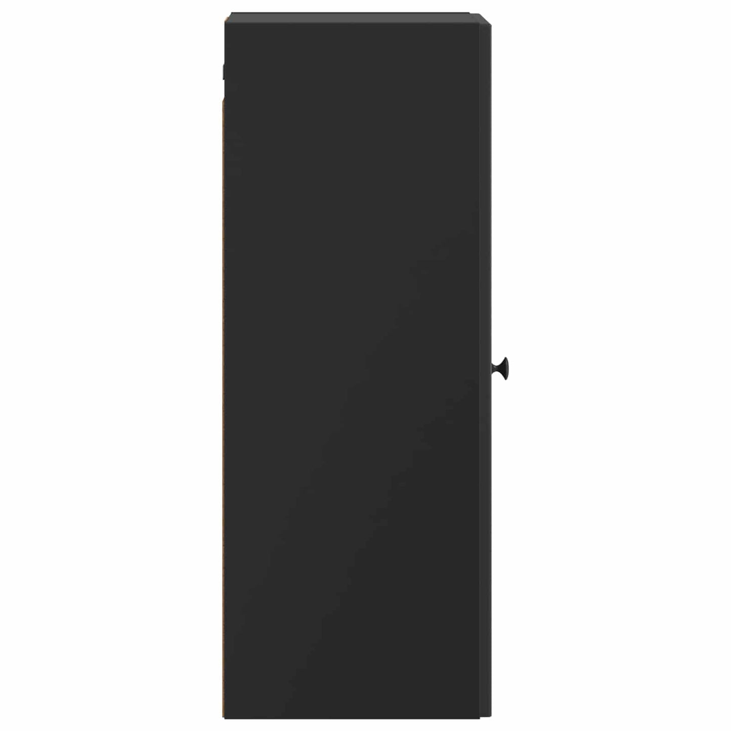 Wandkast Zwart 33 x 34,5 x 90 cm Bewerkt hout