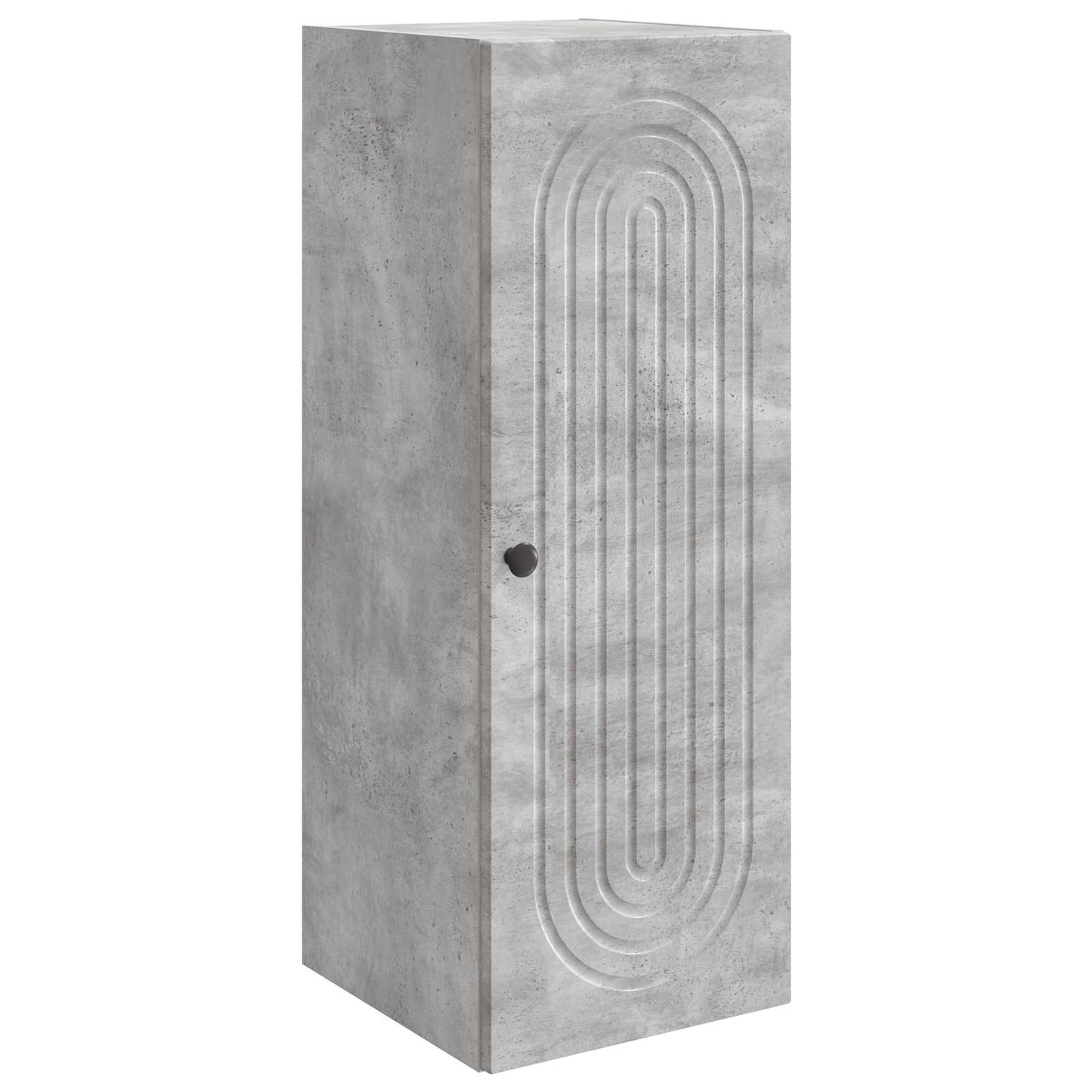 Wandkast Betongrijs 33 x 34,5 x 90 cm Bewerkt hout