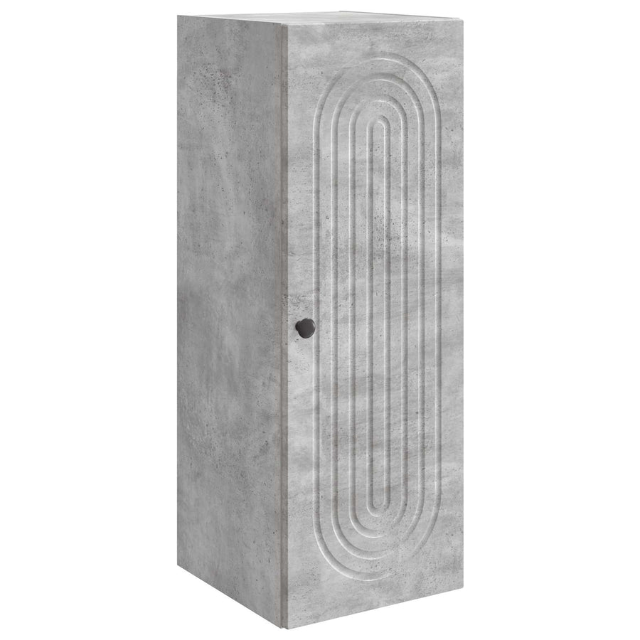 Wandkast Betongrijs 33 x 34,5 x 90 cm Bewerkt hout
