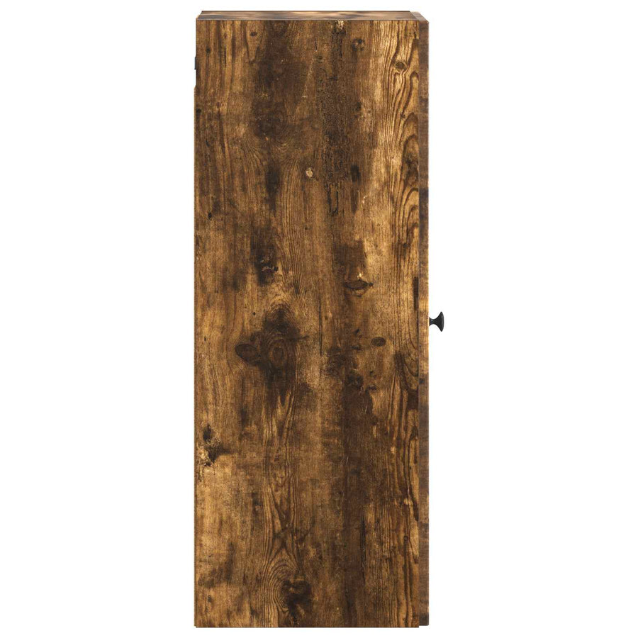 Wandkast Gerookt eiken 33 x 34,5 x 90 cm Bewerkt hout