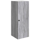 Wandkast 33x34,5x90 cm grijs bewerkt hout