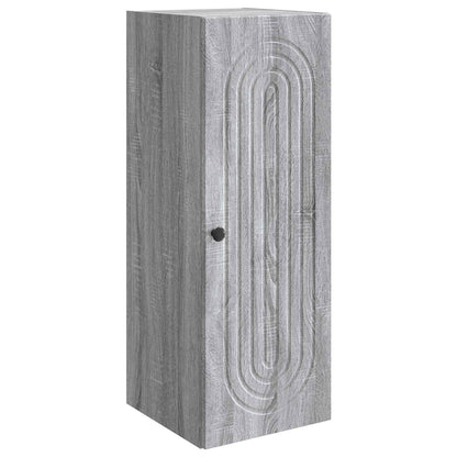 Wandkast Grijs Sonoma 33 x 34,5 x 90 cm Bewerkt hout